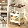 Prateleira de Armazenamento de Cozinha e Quarto de Chão Personalizada, Prateleira de Lanches Multicamadas, Prateleira de Armazenamento Móvel, Tipo Carrinho Pequeno, Mesa Lateral