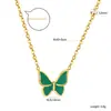 Colar Doce e Elegante Estilo Coreano, Moda Versátil de Luxo Leve, Banhado a Ouro 18K, Novo Colar Borboleta para Comércio Transfronteiriço