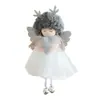 Novo Pingente de Menina Anjo com Galhos de Pelúcia de Natal Decoração de Árvore de Natal Boneca Fofa Decoração Ornamento Pendurado