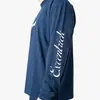 Camiseta Retro Casual Unisex de Manga Larga con Estampado de Letras, Holgada, Estilo Perezoso, para Primavera y Otoño, Cuello Redondo