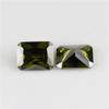 Wuzhou Gem Supply Color Rectangular Biselado Zirconio Artificial Piedra Desnuda Accesorios para Joyería