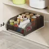 Estante de Almacenamiento para Cocina Espacio Estrecho Estante Deslizante para Especias Cesta Deslizable para Gabinete Almacenamiento en Ranura Interior de Gabinete Caja de Almacenamiento para Cajón de Fregadero