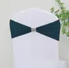 Funda para silla sin nudos, termoadhesiva, con lazo de flores y pedrería, con banda elástica y pedrería, ideal para bodas, eventos y comercio exterior.