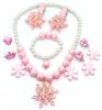 Acessórios Bela Adormecida Aurora Rosa Coroa de Sereia Bolsa Colar Conjunto Acessórios Princesa Rosa Dropshipping