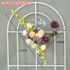 Nuevo estilo chino Leihua boda simulación de flores arreglo floral mesa de boda camino simulación camino flor colgante ventana arte floral