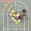 Flores Artificiales para Arreglos Florales de Boda Flores Colgantes Banquete de Compromiso Banquete de Bebé Tablero KT Diseño de Escena Floral para Boda Flores Falsas
