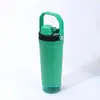 Copo de Café Transfronteiriço Aço Inoxidável 304 Isolado a Vácuo Portátil Copo Misturador com Alça para Esportes e Fitness Grande Capacidade Resfriador de Gelo