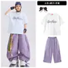 Ropa de Calle de Baile Hip Hop de Moda para Niños Conjunto Genial para Niños Disfraces de Performance para Niños Trajes de Performance de Baile Jazz para Niñas Verano