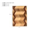 Fábrica de origem tábua de corte vertical personalizada madeira de acácia emendada padrão telômero xadrez quadrado vintage tábua de corte para casa