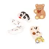 Muñeca de Peluche Blanca de Dibujos Animados Pequeña Colgante de Peluche Colgante para Bolso Ropa Broche Llavero DIY
