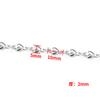 Cadena de acero inoxidable con forma de corazón de melocotón, joyería chapada al vacío, cadena de oro, collar, pulsera, moda popular, cadena decorativa de amor.