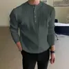 Suéter de punto con botones y cuello alto para hombre, suéter informal de otoño e invierno, jersey de punto de manga larga