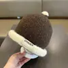 Chapéu de Lã Tricotado Urso de Inverno, Chapéu Quente e Fofo com Proteção para Orelhas à Prova de Frio, Chapéu de Tricô Acolchoado Estilo Coreano para Homens, Mulheres e Crianças