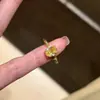 Anillo de Diamante con Diseño de Nudo de Cuerda de Moda, Corte Flor de Hielo Deslumbrante, Yema de Huevo de Paloma, Estilo Ins, Exquisito, Gama Alta, Abierto para Mujer