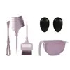 Kit de Ferramentas para Tingir o Cabelo, Tigela para Óleo de Tingimento, Misturador, Cuidados com o Cabelo, Pente Dupla Face para Tingimento, Espremedor Multifuncional para Pasta, Raspador