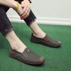 Sapatos de Borracha para Primavera e Outono, Tênis de Lona, Sapatos Casuais, Sapatos de Trabalho Respiráveis Masculinos, Sapatos de Tecido Slip-On, Sapatos de Pai para Meia-Idade e Idosos, Dropshipping