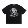 Camiseta Vintage Suelta de Manga Corta con Cuello Redondo Lavada y Desgastada Estilo Americano San Miguel 2026 para Hombres y Mujeres Moderna