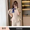 Traje Profissional Feminino de Verão com Manga Curta, Temperamento, Uniforme de Recepção de Hotel, Roupa para Salão de Beleza, Macacão para Joalheria