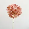 Hortênsia de simulação 3D de ramo único avançado decoração de flor falsa arranjo de flores atacado hortênsia diamante decoração de flor de casamento sala de estar