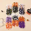 El juego de accesorios para el cabello para niños más vendido en Europa y América, pinza para el cabello de lazo de cinta acanalada de Halloween, horquilla para el cabello para niños 638