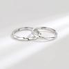 Anel de casal anel de Mobius moda personalidade homens e mulheres simples aberto um par de anéis presente Qixi entrega de uma peça