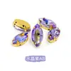 Base Dourada Quatro Garras Marquise Strass Acessórios Vidro Strass Costurados à Mão DIY Vestido de Casamento Sapato Roupa Decoração Acessórios Strass Marquise