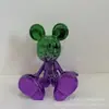 Adornos Creativos de Resina de Mickey Sentado de Dibujos Animados Decoración para Hogar Sala de Estar Mueble de TV Entrada Gabinete de Vino Estilo Lujo Ligero