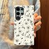 Funda de Teléfono Samsung con Dibujo Floral Minimalista Línea Cruzada al por Mayor Transfronteriza Samsungs22Ultra Cubierta Protectora Anticaídas