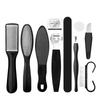 Set de Lima de Pies 8 en 1 Lima de Pies de Acero Inoxidable Removedor de Callos Herramienta de Pedicura Molinillo de Pies Pedicura Cuidado de los Pies