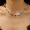 Pulsera y Collar de Color Amor Estilo Ins Europeo y Americano Aleación Personalizada Forma de Corazón Pulsera Dopamina Pulsera de Celebridad de Internet para Mujeres