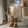 Alemanha 2026 Novo Modelo Fabricante Urso Violento Grande Ornamento de Chão Celebridade da Internet High-End Elegante Bandeja Dupla Presente de Inauguração para Convidados