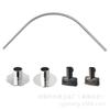 Cortina de Ducha para Baño Set de Acero Inoxidable 304 Tapete de Piso Cortina de Ducha Transfronteriza Engrosada Peva Estampada Impermeable Mampara de Baño
