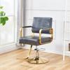 Cadeira de Salão de Cabeleireiro Moderna para Cortes de Cabelo, Especializada para Salões de Cabeleireiro, Banqueta Ajustável e Giratória, Design Simples
