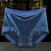 Calcinha de Renda com Cintura Média Satinada para Meninas Pure Desire Sexy Doce Xadrez Respirável Shorts Vazado Belo Bumbum Calcinhas para Mulheres