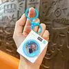 Chaveiro de Máquina de Lavar Desenho Animado Simulação com Luz, um Pequeno Presente Que Lava as Preocupações, Adequado para Mochilas de Estudantes