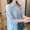 2025 Nuevo Estilo Ropa Súper Hada Ropa de Gasa de Seda de Hielo Ropa Exterior para Mujer Nuevo Cárdigan Delgado Camisa Chaqueta Moda Combinable