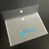 Bolsa para Archivos con Broche Bolsa para Archivos de Oficina de Plástico PP A4 A5 Carpeta con Botón para Exámenes Logo Impreso