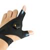 Guantes de luz LED para pesca y ciclismo nocturno con forma de ballena y cabeza de león de múltiples estilos, con tres dedos y medio descubiertos