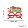 Óculos Decorativos Cartoon de Natal Crianças Papai Noel Alce PVC Óculos de Festa Moldura para Fotos de Feriado