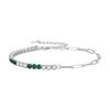 Nuevo Best-Seller Transfronterizo S925 Diseño de Nicho Cadena de Tenis Cadena Clip de Papel Zirconia Pulsera de Plata Fabricante
