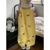 [Algodón Puro Huamian] Pantalones Casuales Bordados con Scimitarra de Perro Salchicha Hip-Hop Americano para Mujer, Holgados, Versátiles para la Calle, Pierna Ancha