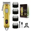 Cortadora de pelo eléctrica con cabezal de aceite y pantalla digital transparente de cuerpo transfronterizo, cabezal de afeitado profesional para peluquería, cortadora de pelo eléctrica con carga LCD