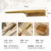 Peine de sándalo verde con puntas afiladas, diseñado para trenzar y peinar el cabello de los niños; peine para el cabello de sándalo con puntas afiladas, venta al por mayor desde el fabricante
