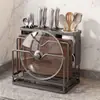 Suporte para Facas de Cozinha Selecionado com Cuidado Rack para Tábua de Corte Suporte Integrado para Facas e Hashis na Bancada Prateleira de Armazenamento Prateleira de Armazenamento Doméstico