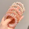 Corda de Telefone Multicor de Alta Elasticidade para Cabelo de Verão Corda de Cabelo Colorida Simples e Durável Elástico de Cabelo Novo Estilo