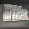Suporte para Tubos de Ensaio de Vidro Acrílico Transparente 13/16/17/19/21/23/26mm 30 Furos/40 Furos Incluindo Fatura