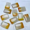 Pingente de Buda de Calcedônia Colorida Tipo Gelo Ágata Natural Doce Nuvem Auspiciosa Fechadura Pingente de Jade Raposa Corrente