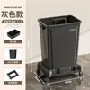 Cubo de basura con ruedas, Carrito de limpieza móvil para cibercafé, Carrito de hotel, Carrito de limpieza de gran capacidad de 60 litros para uso comercial