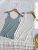 Loja Principal Shanghai Dan Nong/Camisole Tricotada Feminina 120 Fios de Lã Merino com Decote U, Estilo Fino