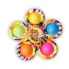 Venta caliente transfronteriza desratización giroscopio de punta de dedo impresión de color UV burbuja de descompresión música edc giroscopio de dedo juguete de descompresión